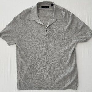 AllSaints Men's Aubrey Ribbed Polo